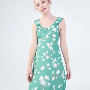 Floral Scoop-Neck Fit & Flare Dress